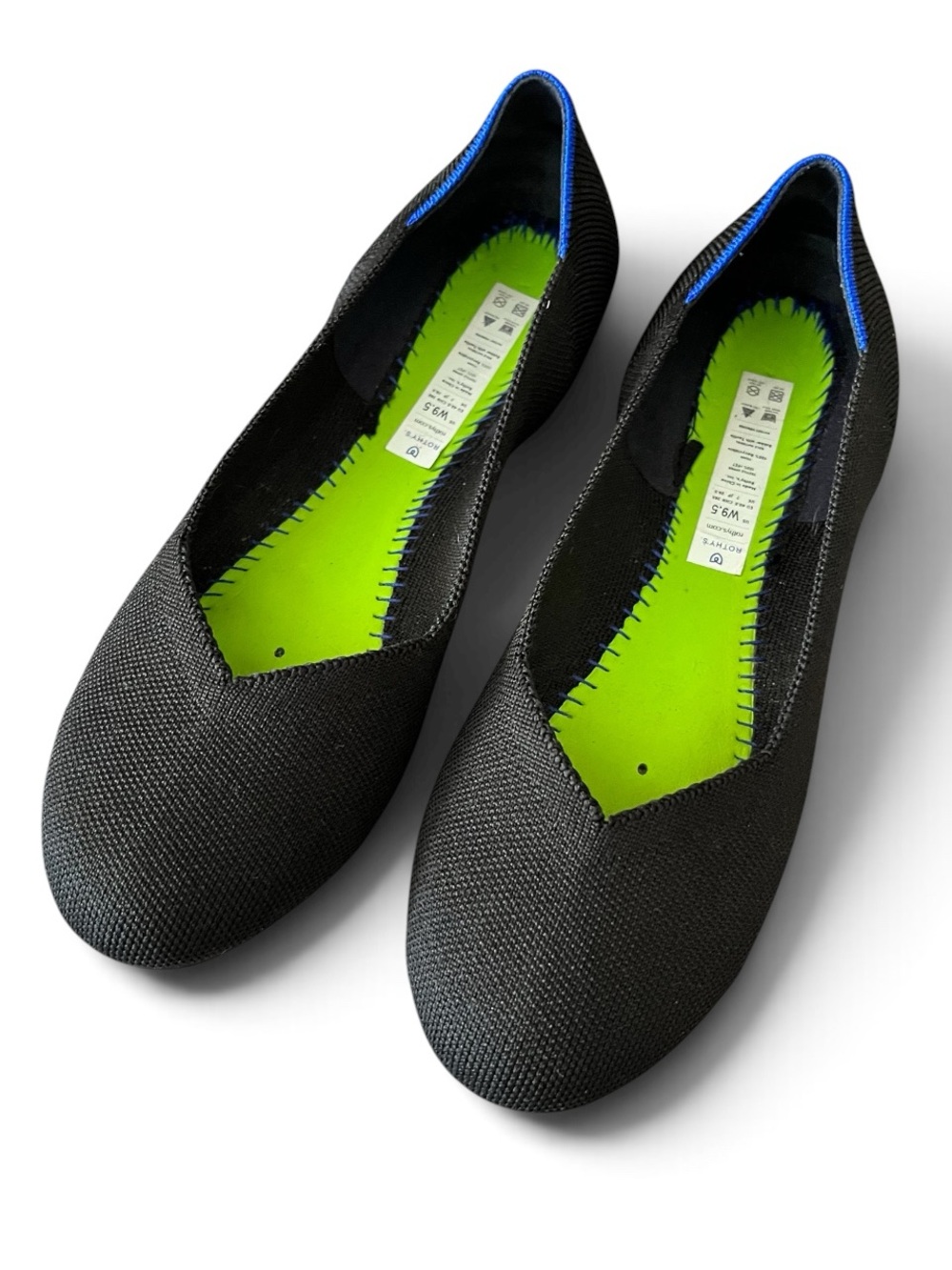 Rothy’s The Flat Round Toe Comfort Shoe Knit Ballet Flats